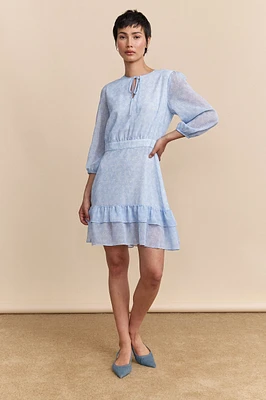 Robe à manches bouffantes