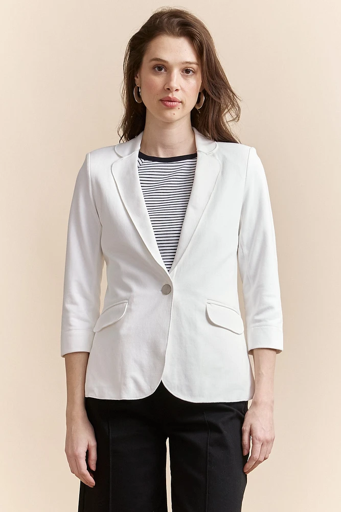 Stretch fitted blazer