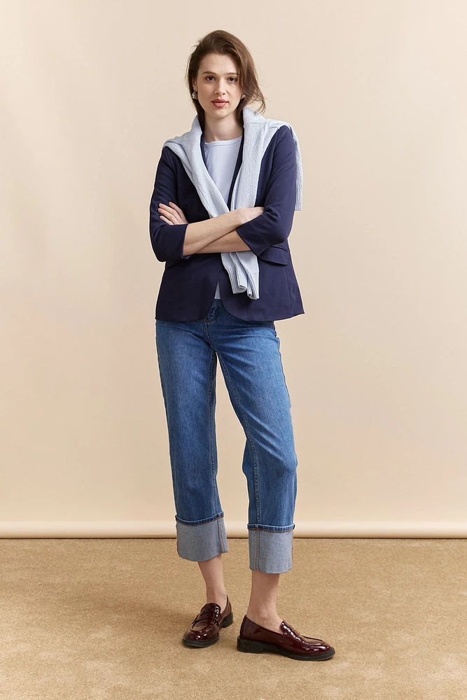 Stretch fitted blazer