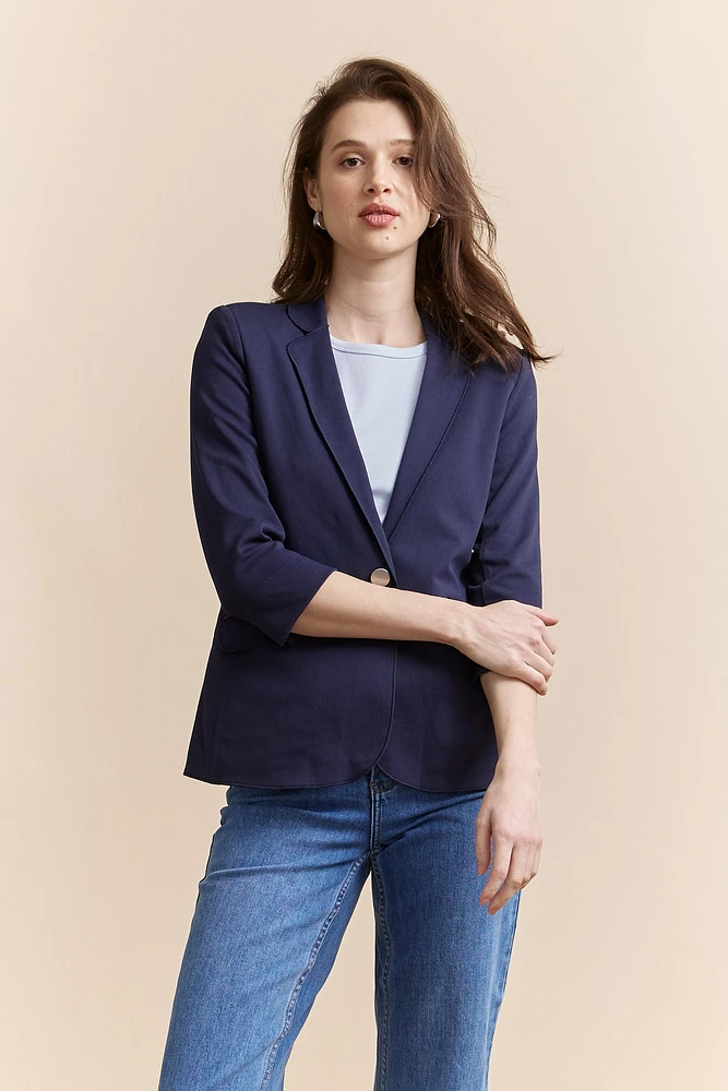 Stretch fitted blazer