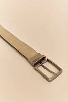 Ceinture réversible suède et cuir
