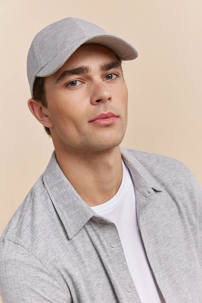 Casquette mélange de lin
