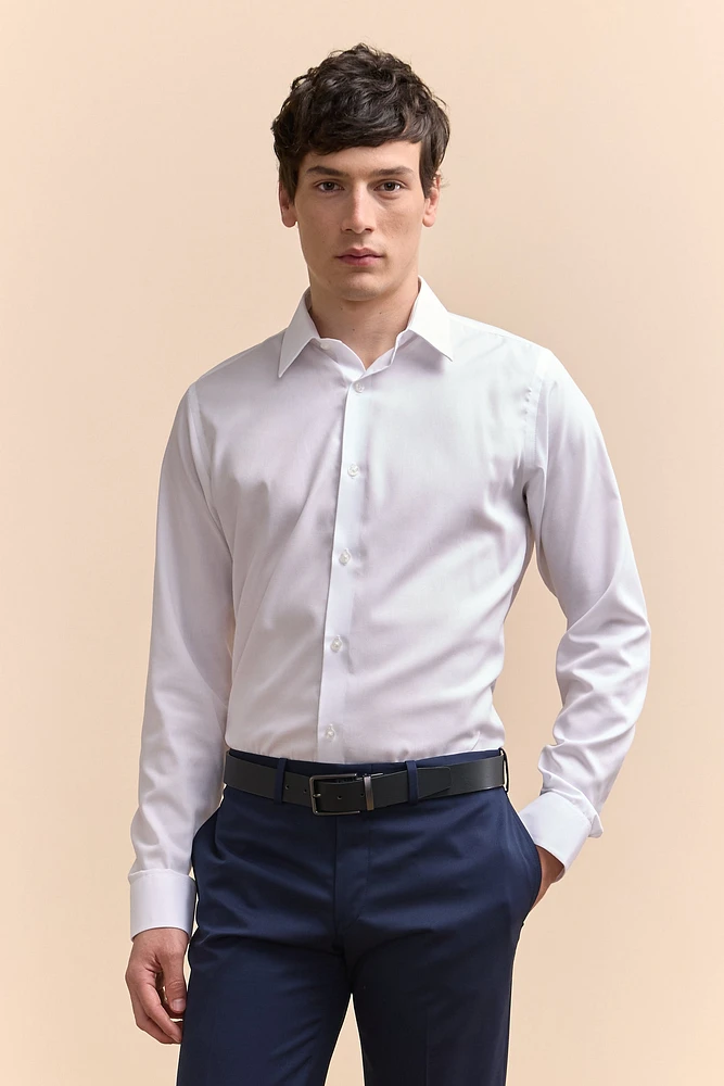 Chemise ajustée sans repassage