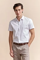 Chemise dos jersey ajustée