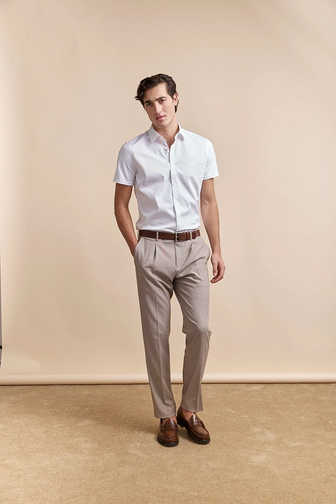 Chemise dos jersey ajustée