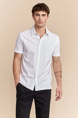 Chemise en piqué à manches courtes