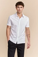 Chemise en piqué à manches courtes