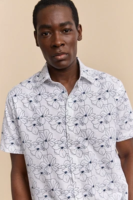 Chemise à imprimé floral