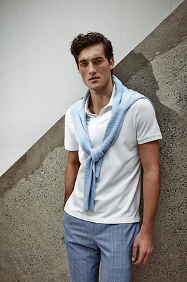 Polo avec détail au col