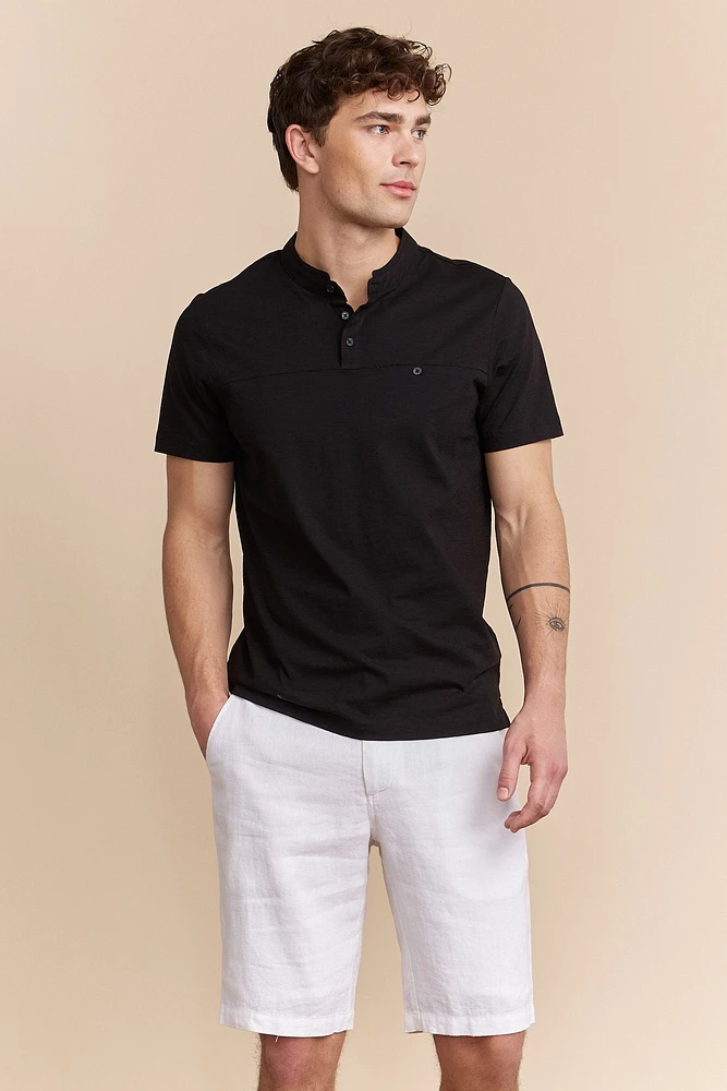 Henley t-shirt with pocket