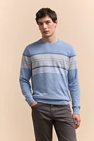 Stripes blocking sweater