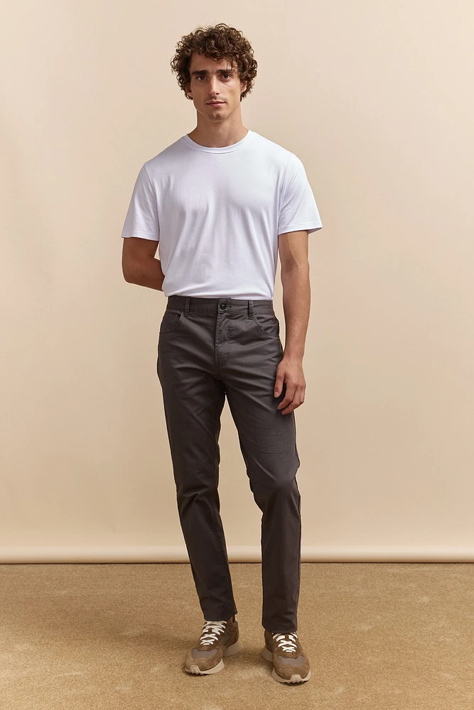 Pantalon étroit cinq poches imprimé