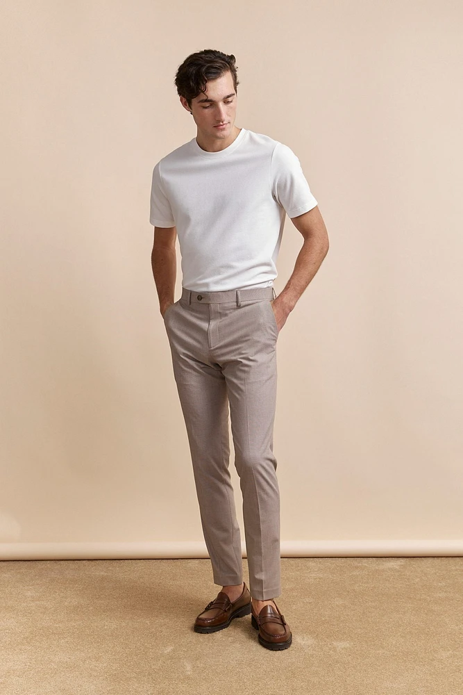 Pantalon texturé étroit