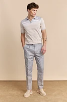 Linen pants with pleats