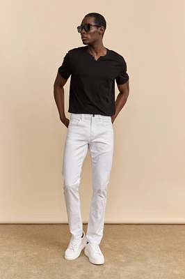 Pantalon blanc coupe étroite