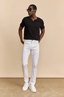 Pantalon blanc coupe étroite