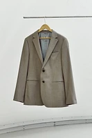 Textured extra-fitted blazer