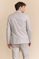 Solid colour extra-fitted blazer