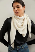 Cashmere triangle scarf