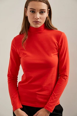 Mock neck top