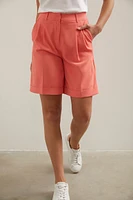 Short taille haute à plis