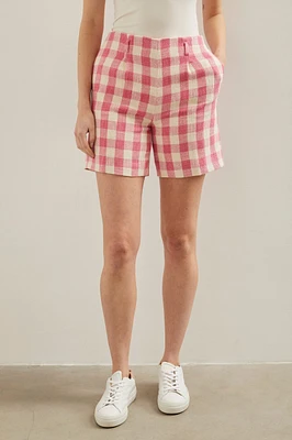 Short à carreaux