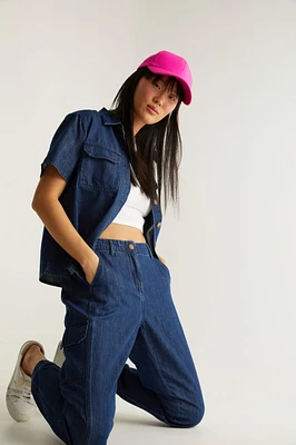 Pantalon cargo en tencel