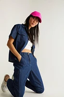 Pantalon cargo en tencel