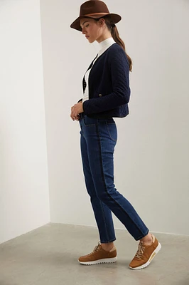 Vogue fit straight jeans with embroidery