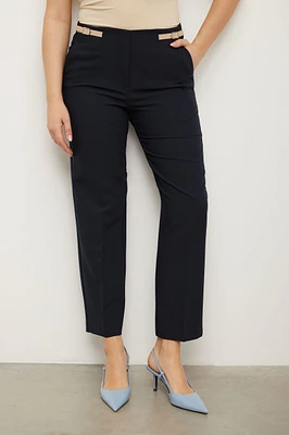 Modern High waist pants with side tabs