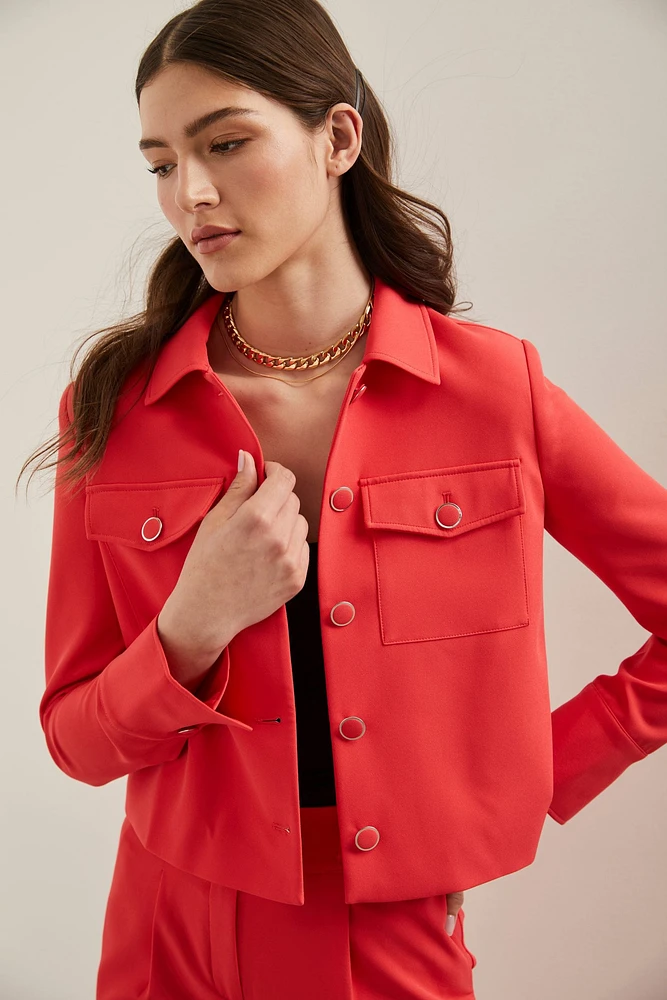 Veste décontractée avec attache dos