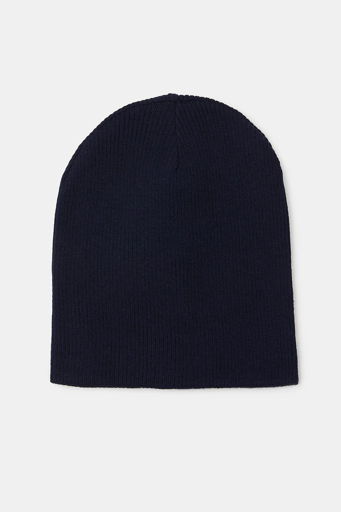 Knitted two tone hat