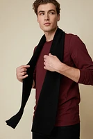 Solid knitted scarf