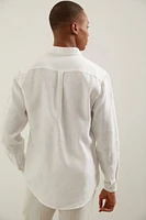 Chemise semi-ajustée en lin