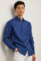 Chemise semi-ajustée en lin
