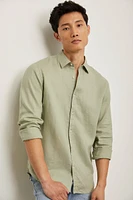 Chemise semi-ajustée en lin