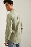 Chemise semi-ajustée en lin