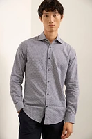 Chemise ajustée imprimé géo