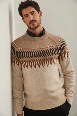 Fair isle crew sweater