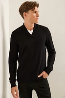 Pull col châle