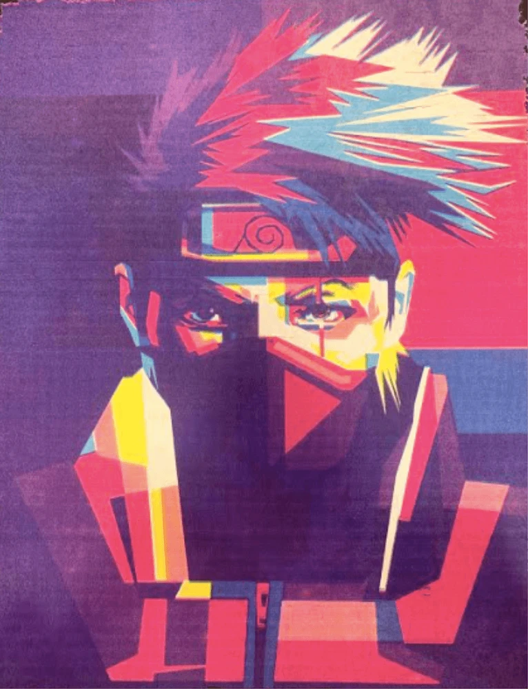 NARUTO KAKASHI ART | T-Shirt Time