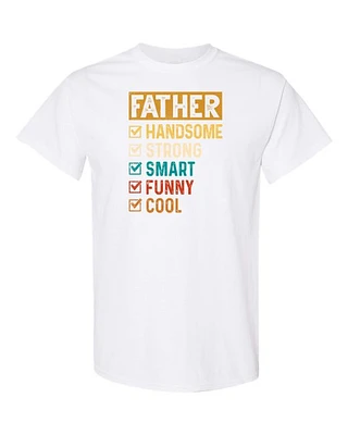 FATHER - HANDSOME, STRONG Adult Round-neck T-shirt