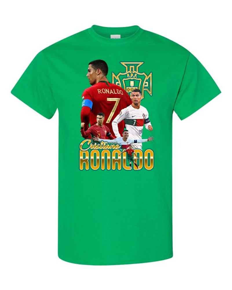 PORTUGAL SOCCER - T-Shirt Col Rond Pour Adultes | Time