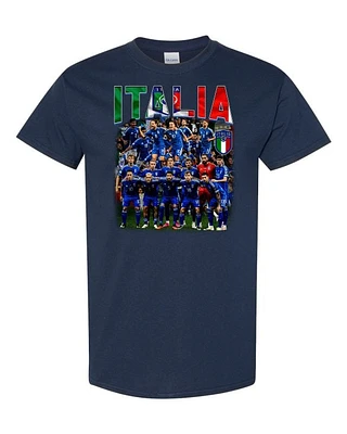 ITALY SOCCER  - T-Shirt Col Rond Pour Adultes | Time