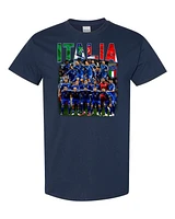 ITALY SOCCER  - T-Shirt Col Rond Pour Adultes | Time