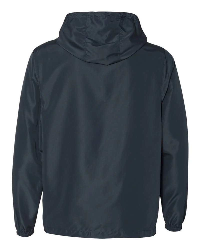 Veste coupe-vent légère entièrement zippée de Independent Trading Co. | T-Shirt Time