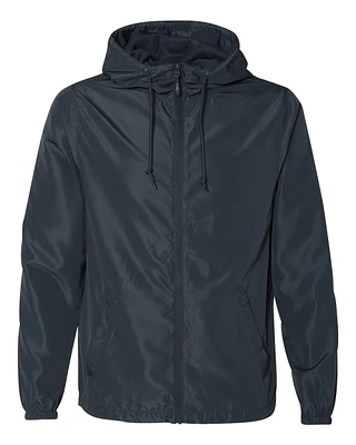 Veste coupe-vent légère entièrement zippée de Independent Trading Co. | T-Shirt Time