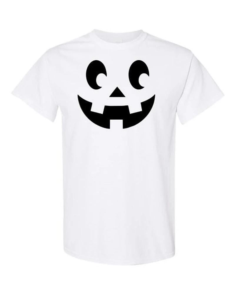T-shirt CITROUILLE HALLOWEEN adulte LOGO NOIR - col rond