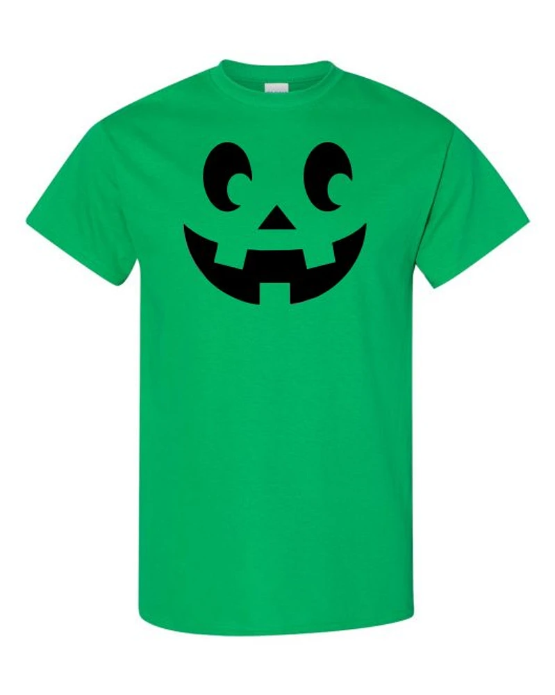 T-shirt CITROUILLE HALLOWEEN adulte LOGO NOIR - col rond