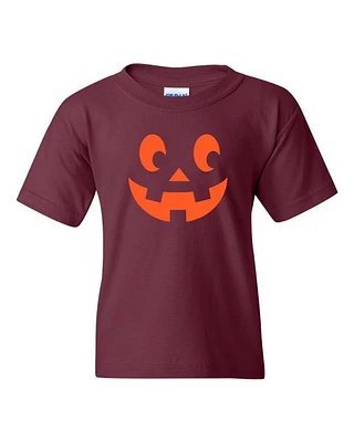 T-shirt JEUNESSE CITROUILLE HALLOWEEN - col rond pour jeunes
